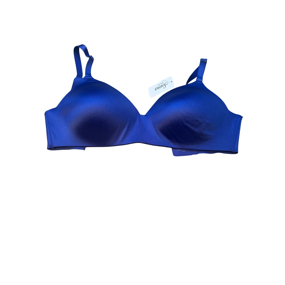 Soma Vanishing Back Wireless Bra Royal Blue 34DD 031801 New‎ With Tags
